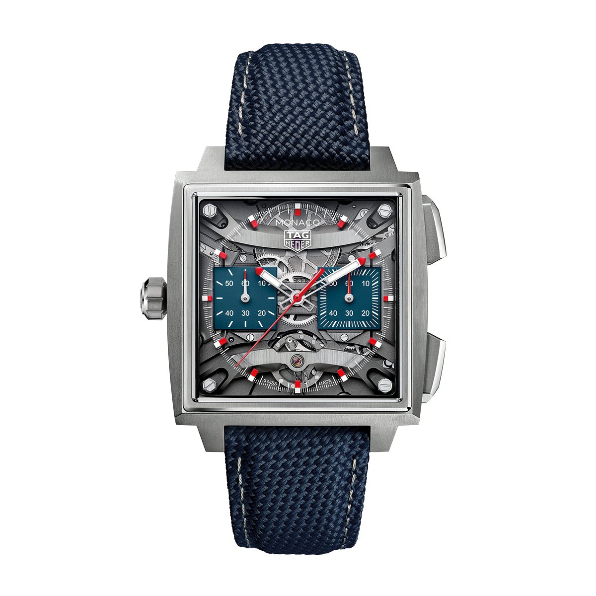 TAG Heuer Monaco Evergraph mit blauem Zifferblatt