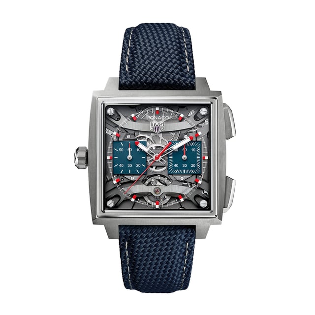 TAG Heuer Monaco Evergraph mit blauem Zifferblatt