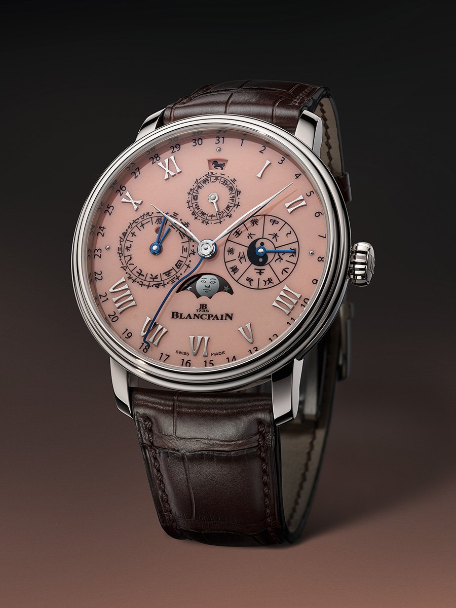 Blancpain Villeret Calendrier Chinois Traditionnel, Ref-0888 3432E 55B, Frontansicht Uhr