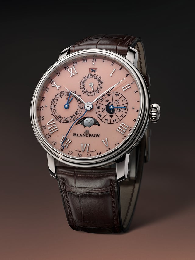Blancpain Villeret Calendrier Chinois Traditionnel, Ref-0888 3432E 55B, Frontansicht Uhr