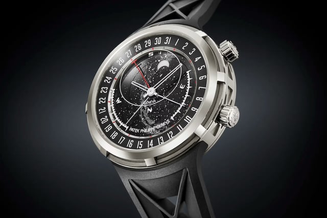 Front der Patek Philippe-Ref. 6105G Celestial