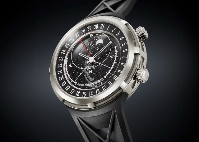 Front der Patek Philippe-Ref. 6105G Celestial