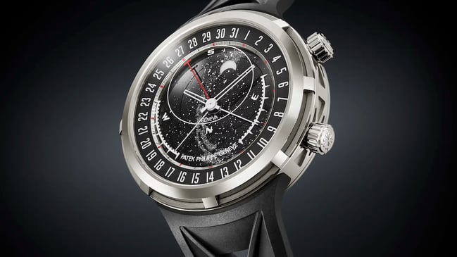 Front der Patek Philippe-Ref. 6105G Celestial