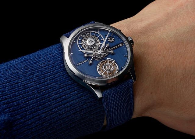 Haute-Rive Honoris Strato, Edelstahluhr mit Manufakturkaliber und Tourbillon
