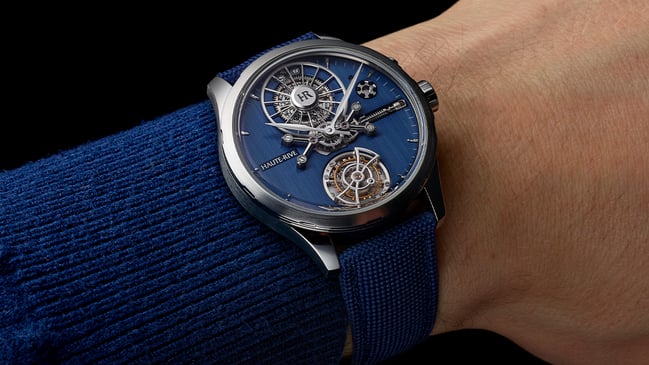 Haute-Rive Honoris Strato, Edelstahluhr mit Manufakturkaliber und Tourbillon