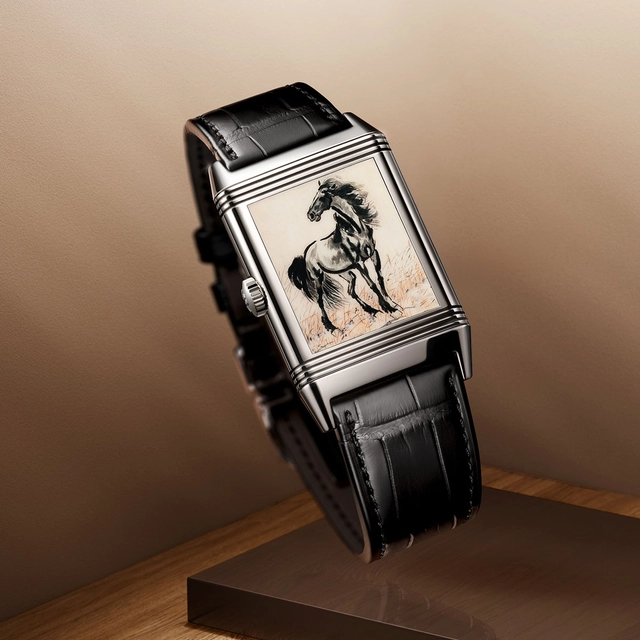 Jaeger-LeCoultre: Reverso Tribute Enamel Xu Beihong "Stehendes Pferd", Rückseite
