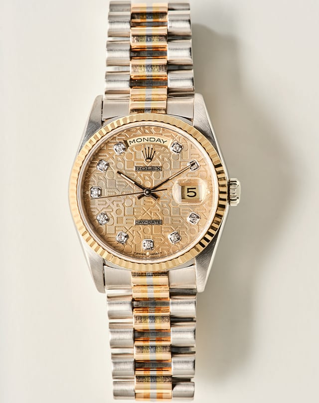  Rolex Day Date Tridor, Golduhr mit drei Edelmetallen von Rolex