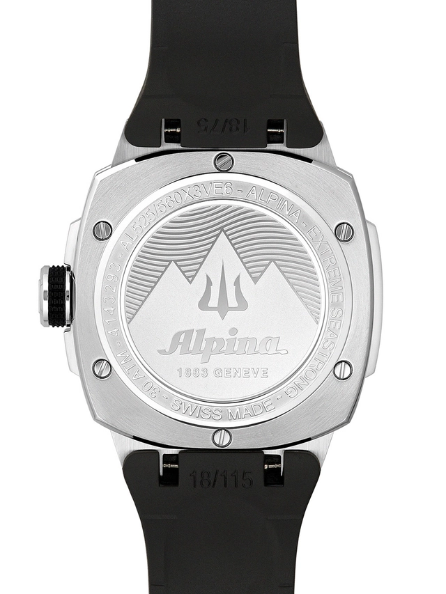 Alpina Seastrong Diver Extreme Automatic, Ref. 525K3VE6 Gehäuseboden