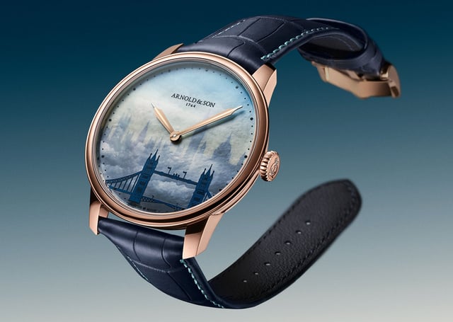 Arnold & Son: HM London Skyline in Rotgold