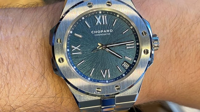 WatchTime Düsseldorf 2022: Besucher Wristshot Chopard Alpine Eagle