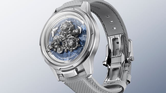 Ulysse Nardin – Super Freak, ausgefallene Automatikuhr aus Weißgold mit zwei Tourbillons