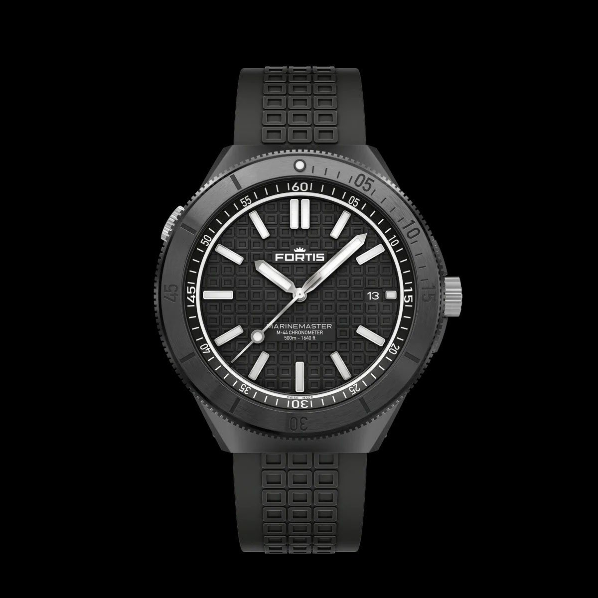 Fortis: Marinemaster M-44 DLC Gravity Black