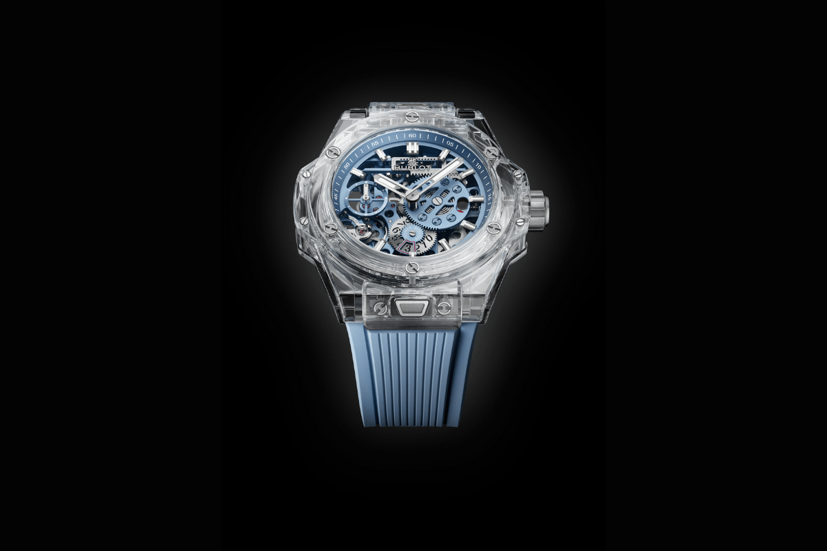 Front der Hublot Big Bang Sapphire Sky Blue (1)