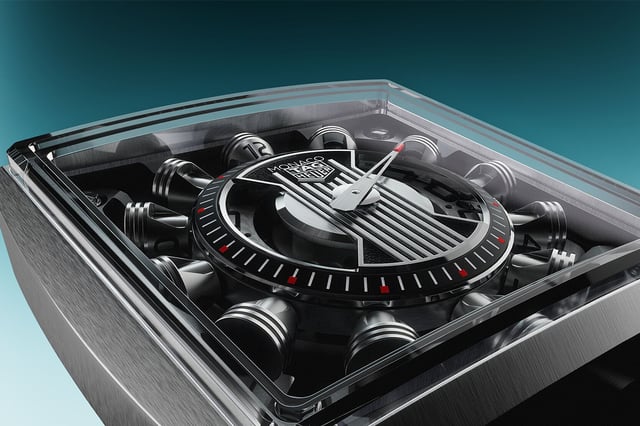 Nahaufnahme der TAG Heuer Monaco Speed 12