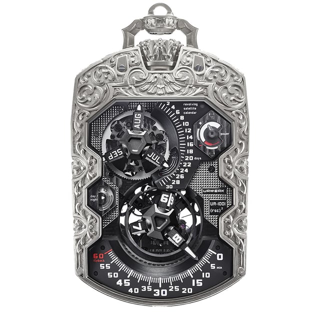 Urwerk UR-1001 Amadeus: Frontansicht Taschenuhr