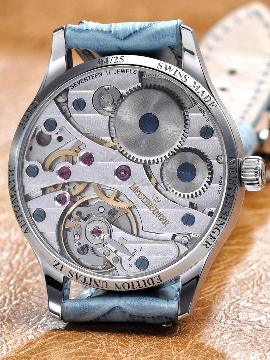 Meistersinger Edition Unitas 1Z, Uhrwerk und Boden