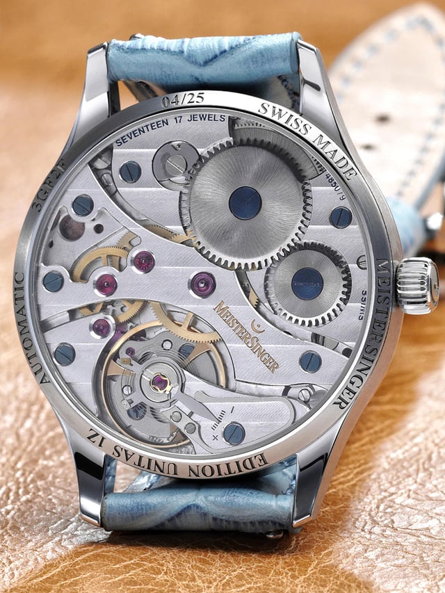 Meistersinger Edition Unitas 1Z, Uhrwerk und Boden
