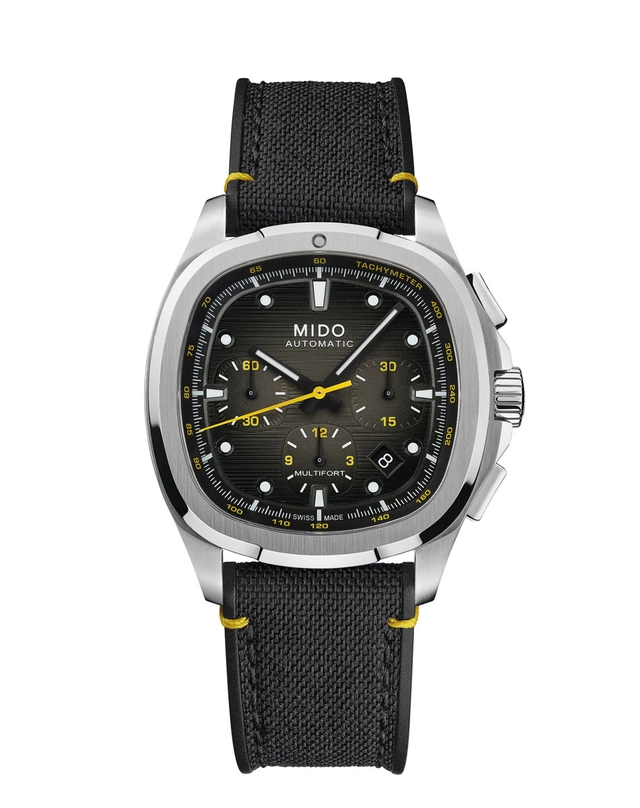 Mido Multifort TV Chronograph mit schwarzem Zifferblatt