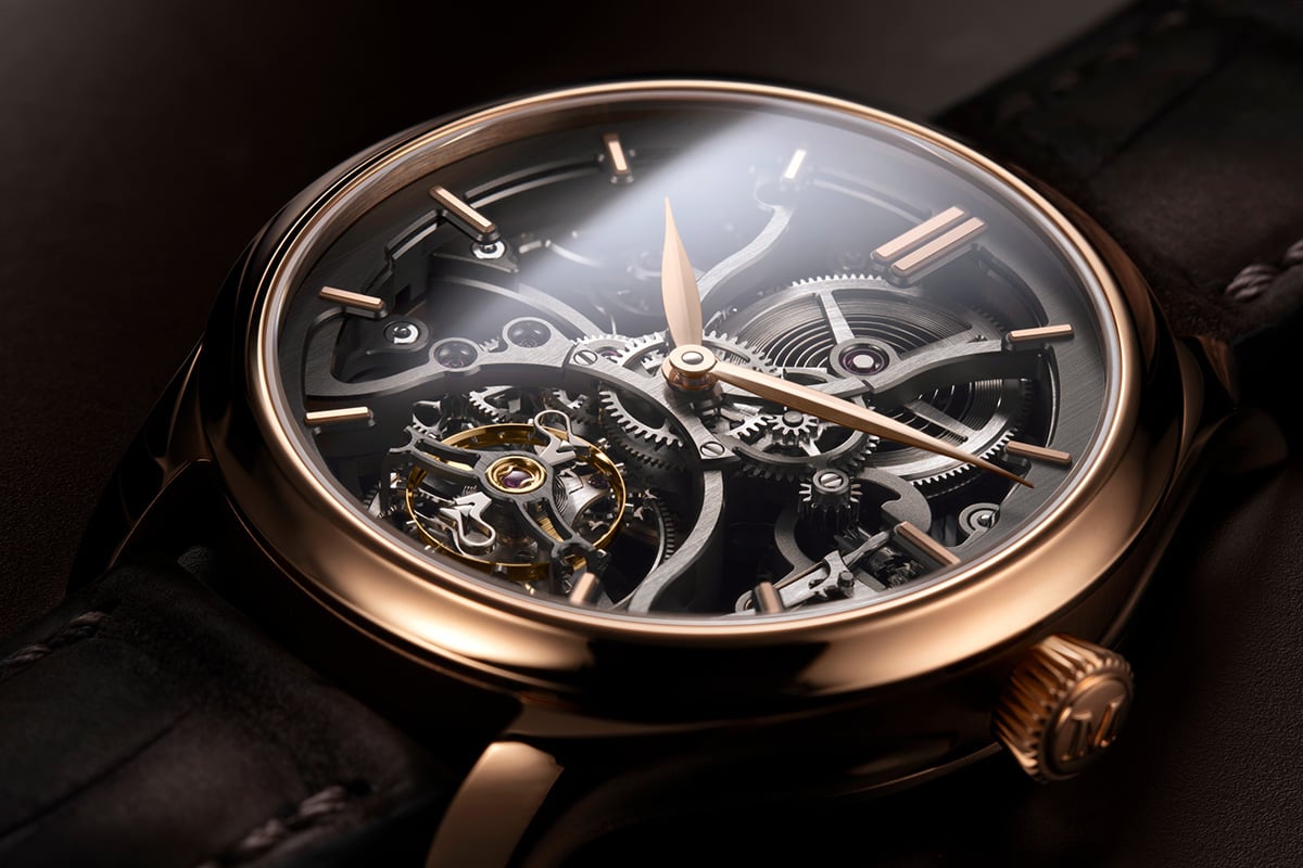H. Moser & Cie. Endeavour Tourbillon Skeleton, ref. 1814-0400, Zifferblatt