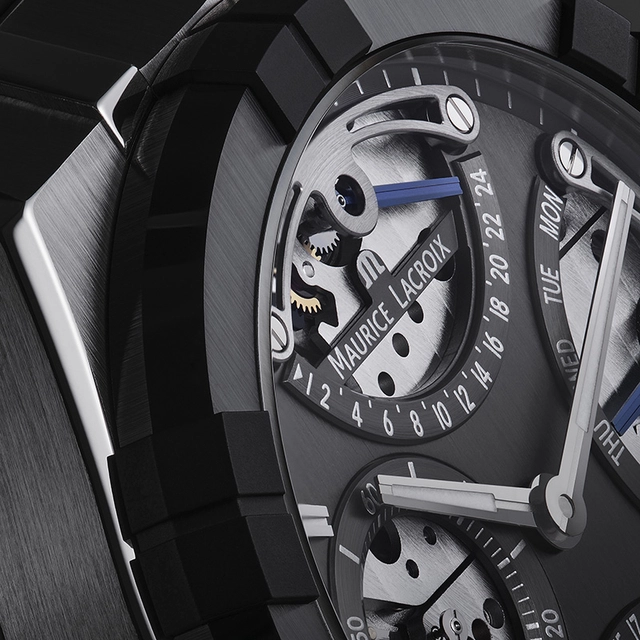 Maurice Lacroix Aikonic Master Triple Retrograde, Uhr mit 24-Stunden-Anzeige