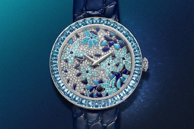 Tiffany & Co. Eternity Enamel Clematis Watch
