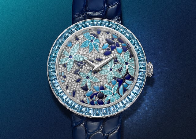 Tiffany & Co. Eternity Enamel Clematis Watch