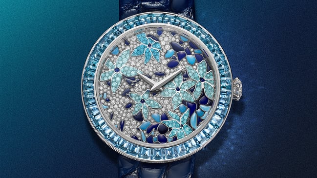 Tiffany & Co. Eternity Enamel Clematis Watch