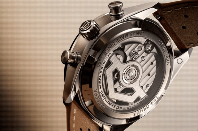 Rückseite, gehäuseboden der TAG Heuer Carrera Chronograph Sport