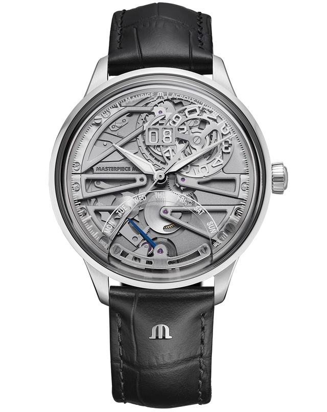 Maurice Lacroix – 1975 Master Grand Date Retrograde, skelettierte Automatikuhr mit retrograder Anzeige