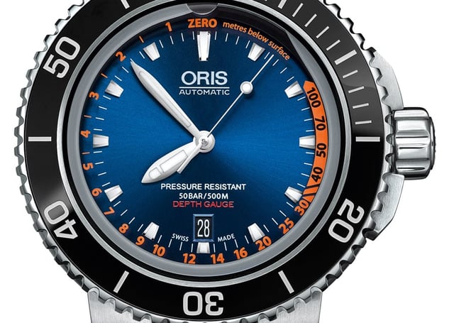 Oris Aquis Depth Gauge Edition Chronos am Edelstahlband