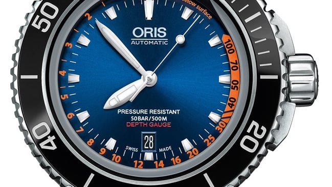 Oris Aquis Depth Gauge Edition Chronos am Edelstahlband