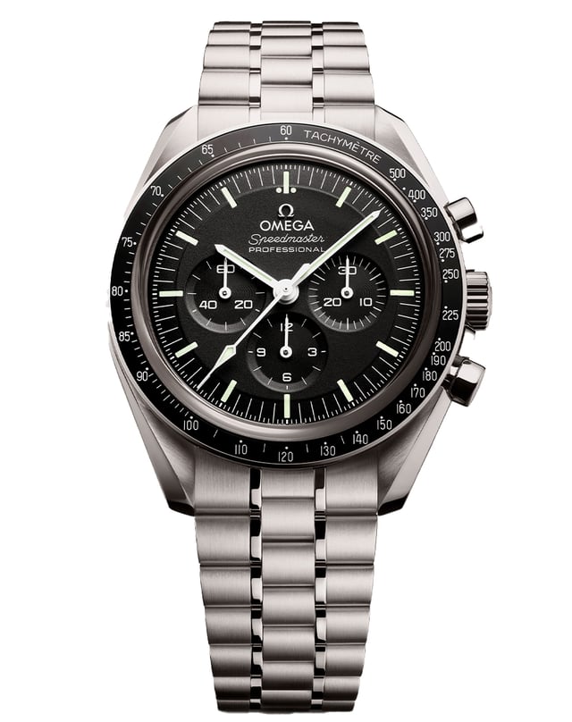 Omega – Speedmaster, Chronograph aus Edelstahl mit Handaufzugswerk