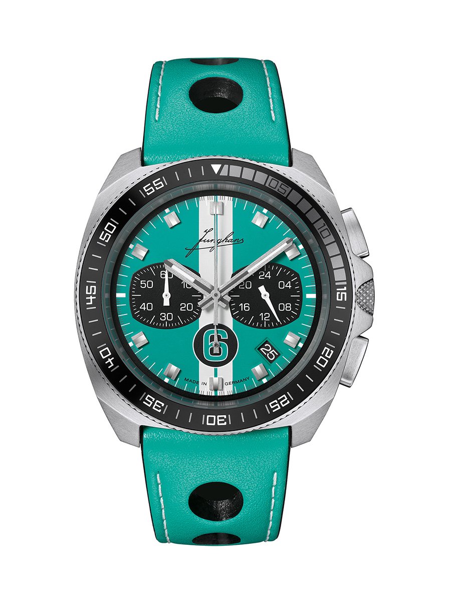 Junghans 1972 Chronoscope Sports Edition 2026, Frontansicht Uhr