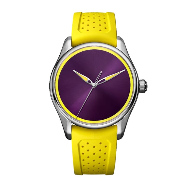 Frontansicht der H. Moser & Cie. Pioneer Centre Seconds Sun Berry
