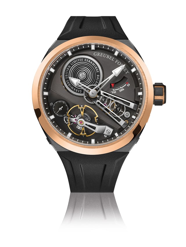 Greubel Forsey Balancier Convexe S, Keramikuhr Schwarz mit Gold