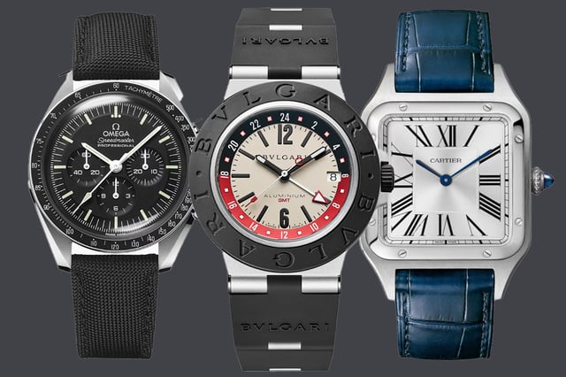 Omega, Bulgari, Cartier, Chronograph, GMT-Uhr und Dresswatch