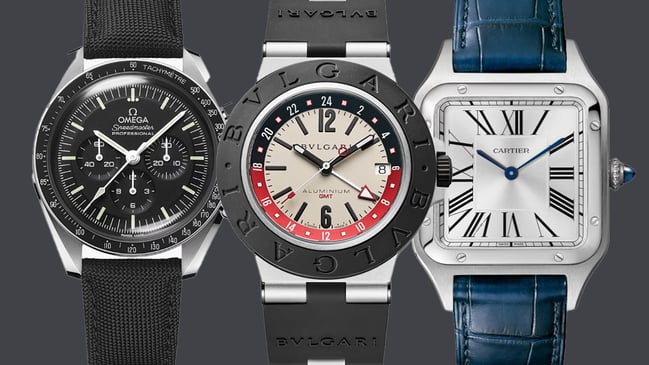 Omega, Bulgari, Cartier, Chronograph, GMT-Uhr und Dresswatch