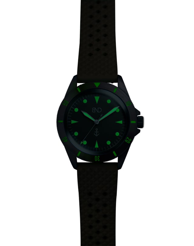 BND – MN Limited Edition, Taucheruhr mit Automatikwerk und Kautschukband