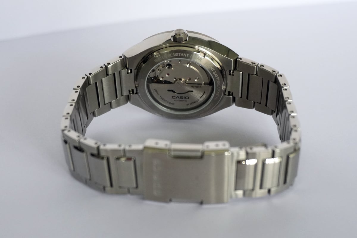Casio Edifice Automatikuhr EFK-200D-4A, Kalibereinsicht Modul 5766 Miyota 8215