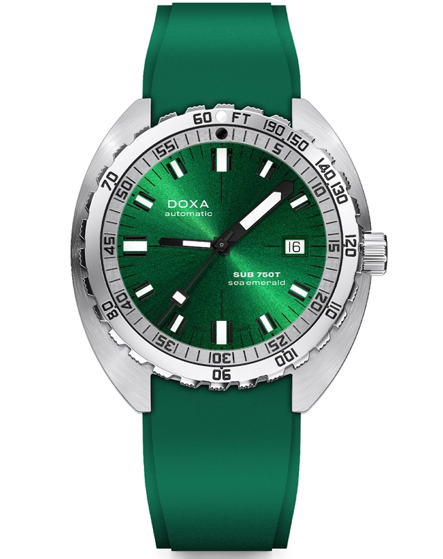 Doxa – SUB 750T, Taucheruhr aus Edelstahl mit grünem Zifferblatt