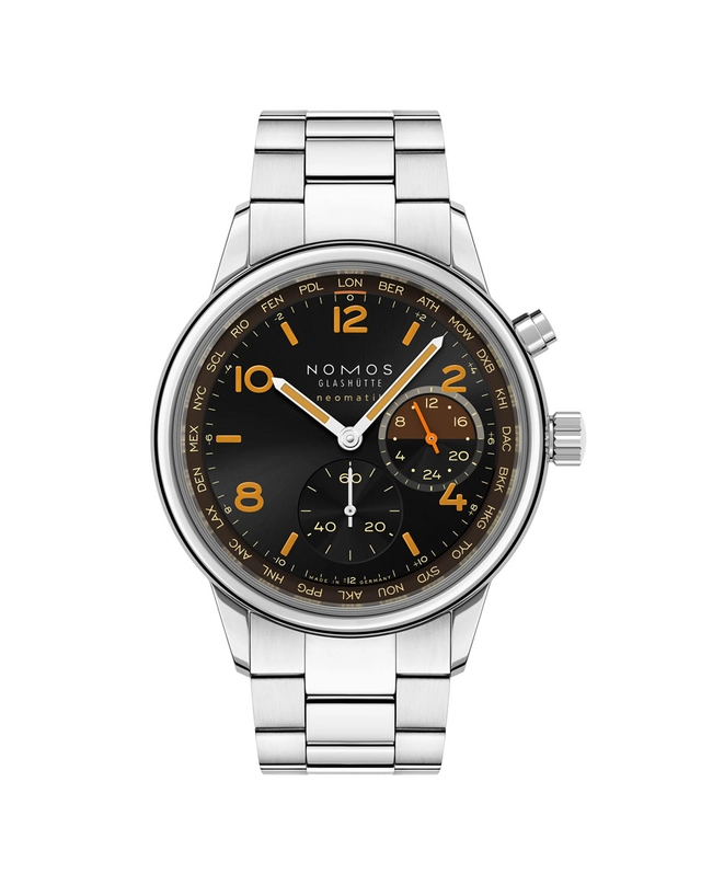 Nomos Glashütte Club Sport Neomatik Weltzeit Night Navigation Grid
