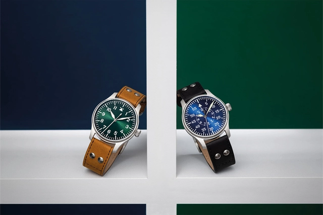 Stowa Flieger Klassik Sunray Blue & Green