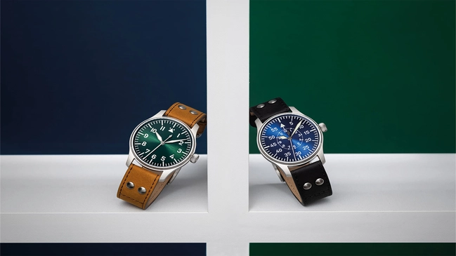 Stowa Flieger Klassik Sunray Blue & Green