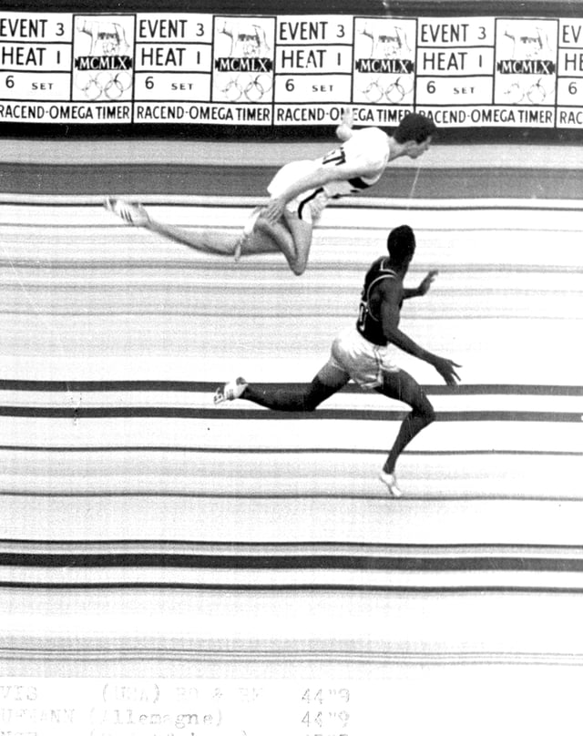 Fotofinish im Jahr 1960