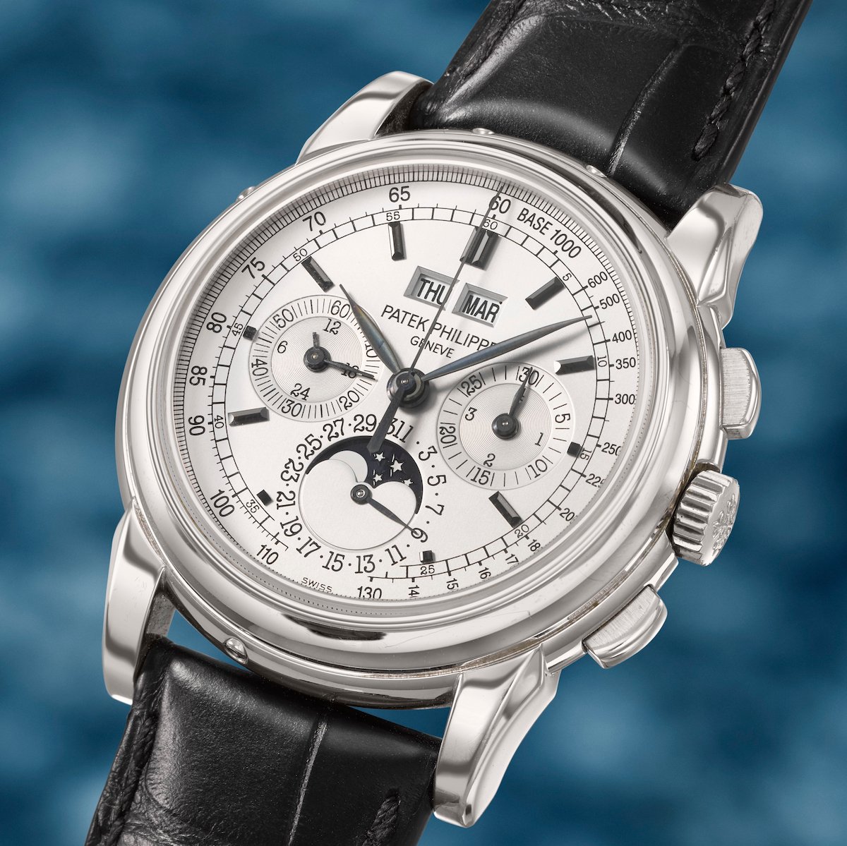Detail und Zifferblatt der Patek Philippe 5970G