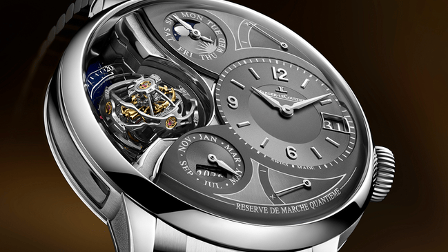 Zifferblatt der Jaeger-LeCoultre Duometre Heliotourbillon Perpetual