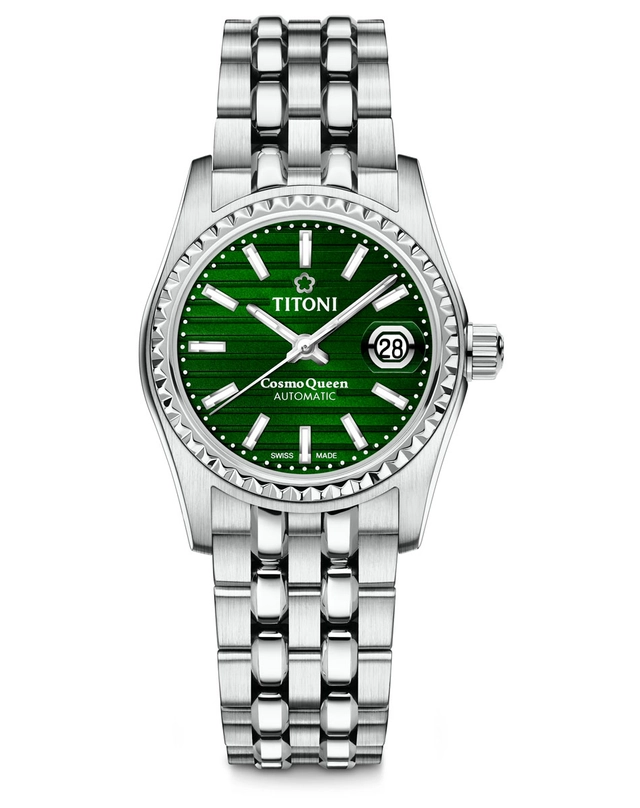 Titoni Cosmo Queen mit grünem Zifferblatt