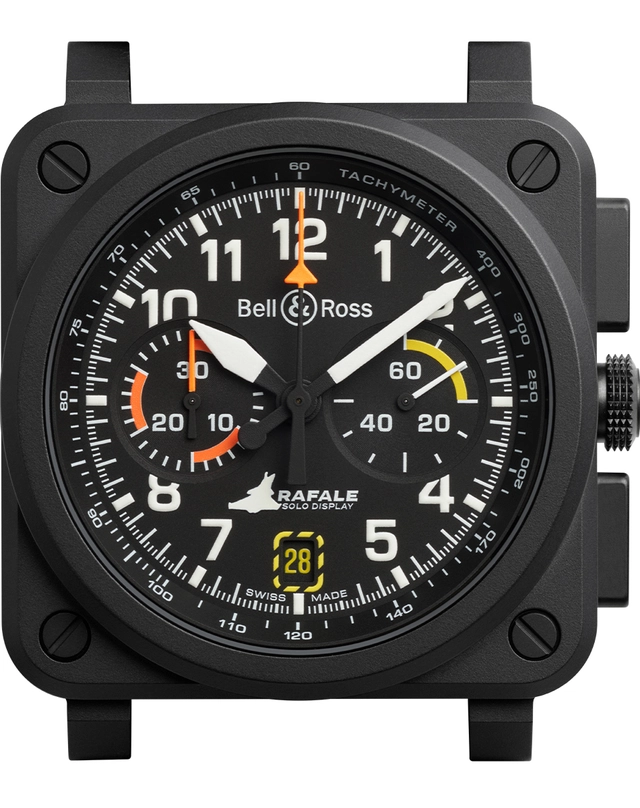 Bell & Ross – BR-03 Chrono Rafale Solo Display, Toolwatch mit Keramikgehäuse und Chronographen-Komplikation