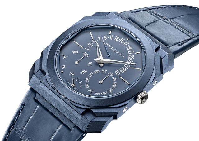 nahaufnahme der Bulgari Octo Finissimo Perpetual Calendar
