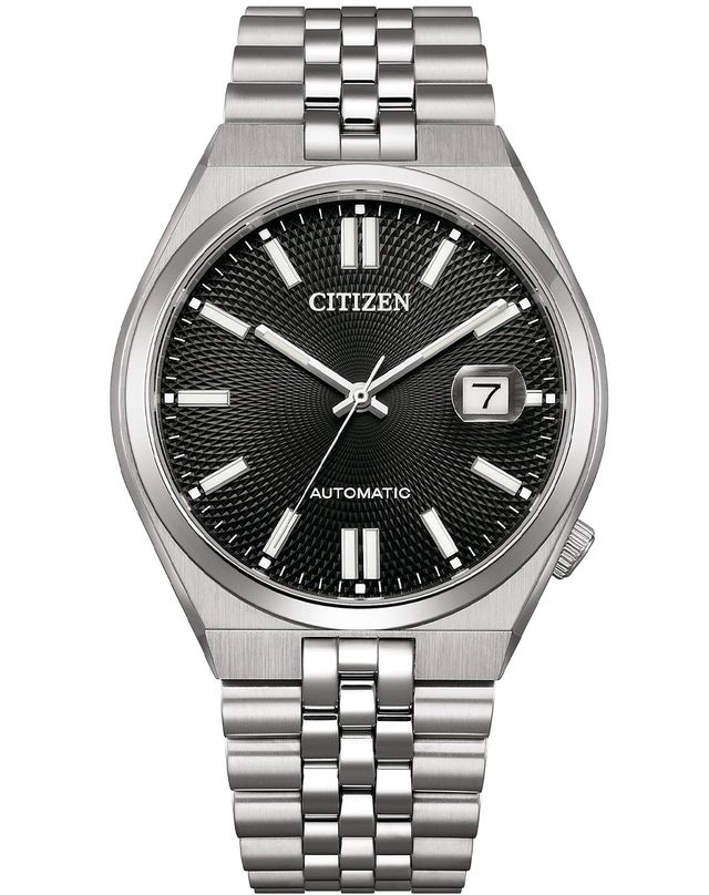 Citizen – Tsuyosa 60 Automatic, Automatikuhr mit schwarzem Zifferblatt